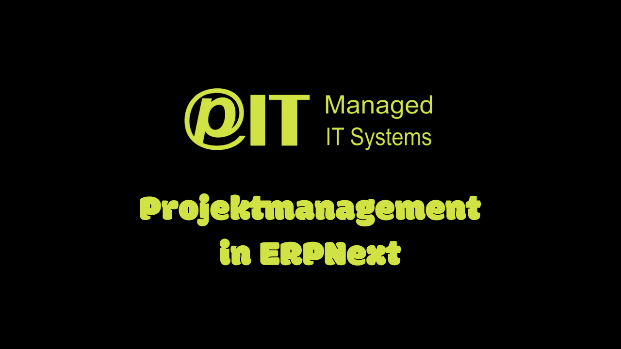 Projektmanagement mit ERPNext - Cover Image